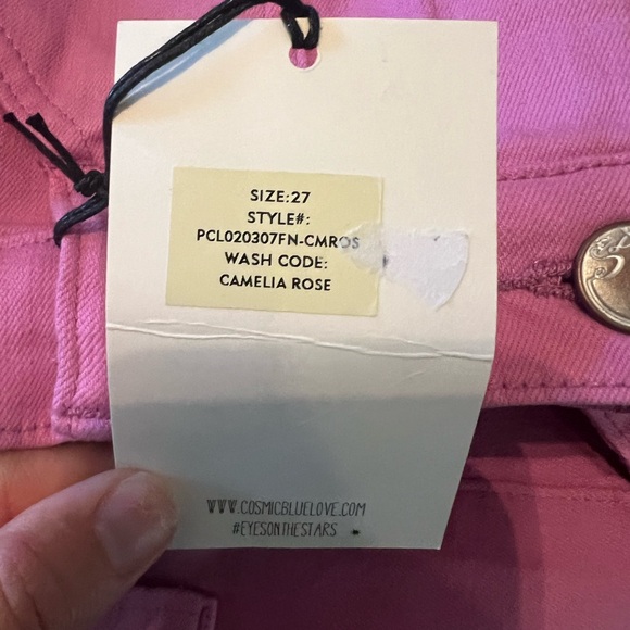 Cosmic Blue Love Camelia Rose Shorts Size 27 NWT - Picture 5 of 5